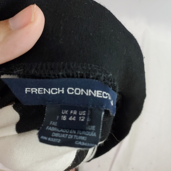 French Connection women's black white mini skirt - Picture 8 of 8